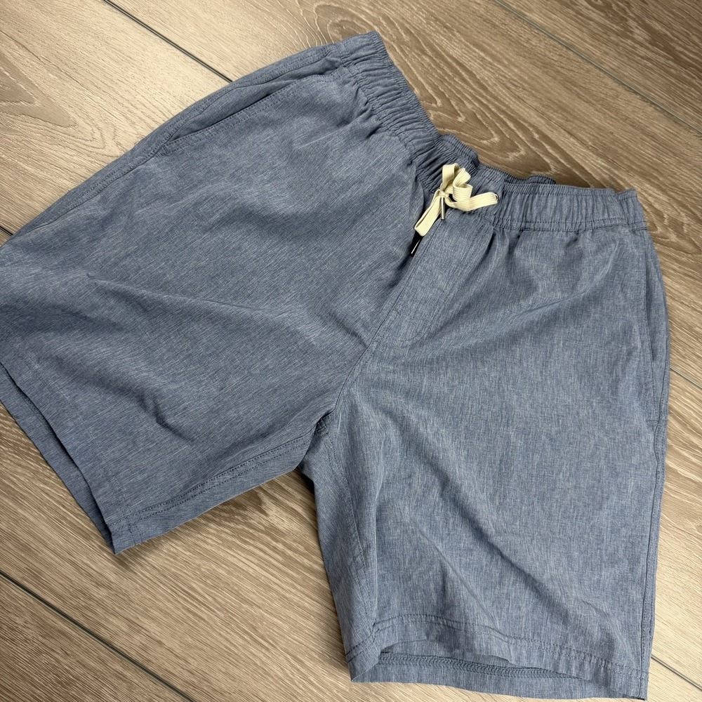Fair Harbor Men's Lined Drawstring 7.5" Swim Shorts Blue Size Medium